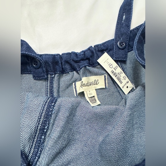 NWT Madewell Denim Strapless Mini Dress - Maytown Wash - 4 - Picture 8 of 13